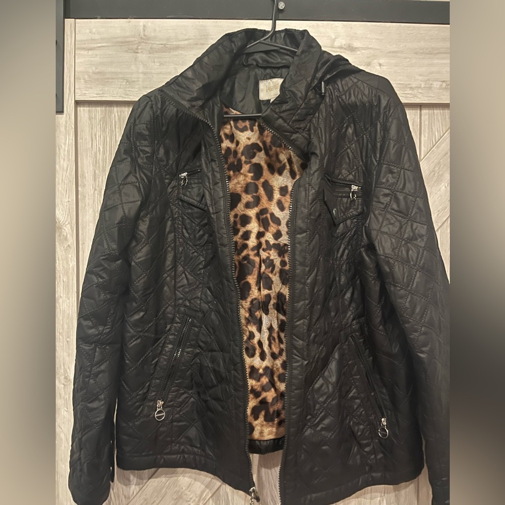 Laundry By Shelli Segal Black Quilted Puffer Jacket